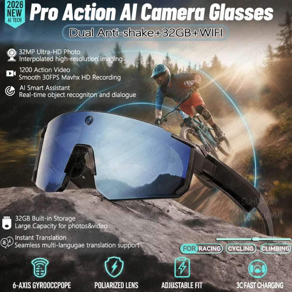 Smart Bluetooth Camera Sunglasses