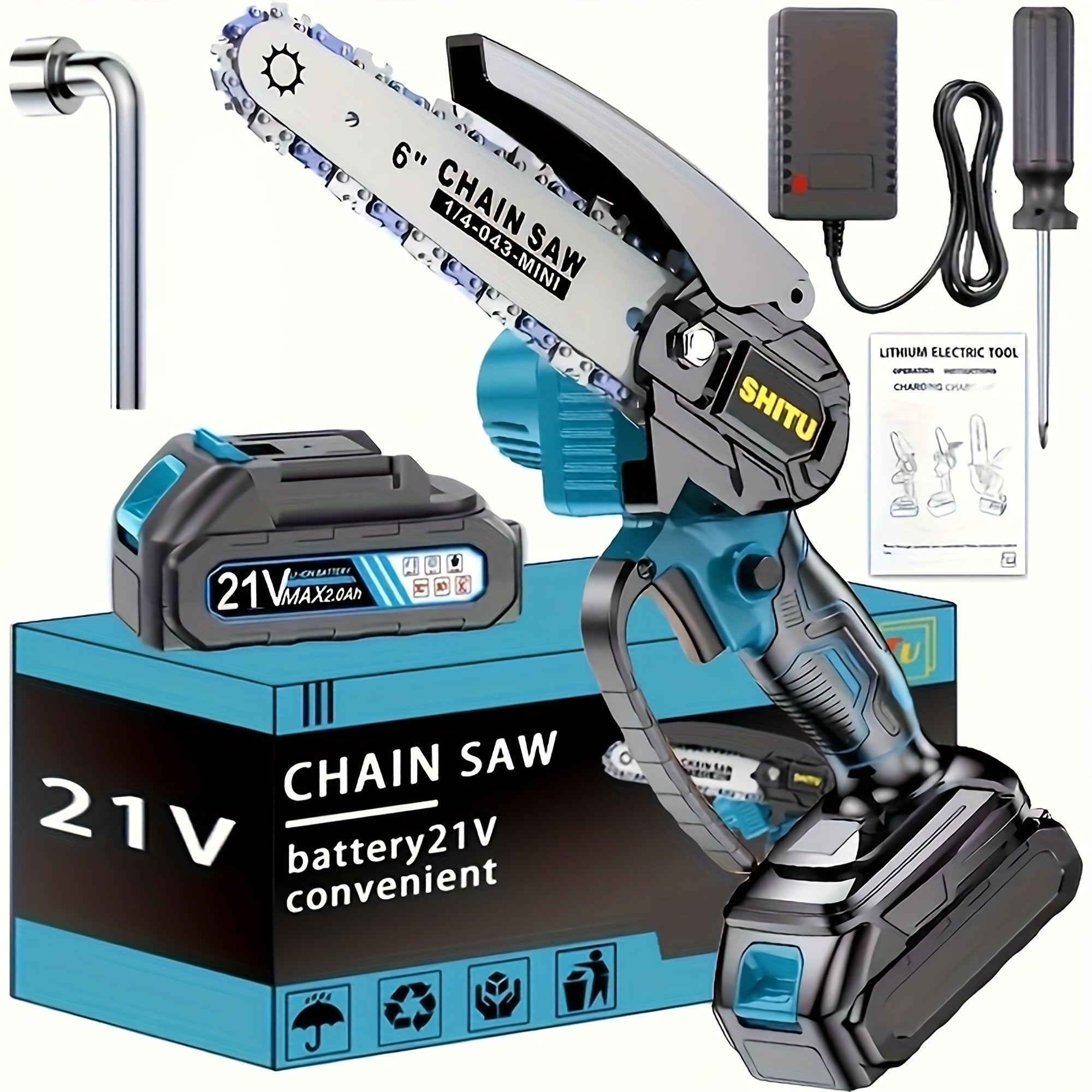 Lightweight Mini Chainsaw Safe Portable Electric Tree Cutter